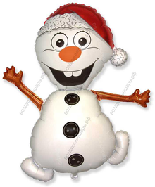 Шар фигура Снеговик Веселый, Олаф из Холодное сердце с гелием